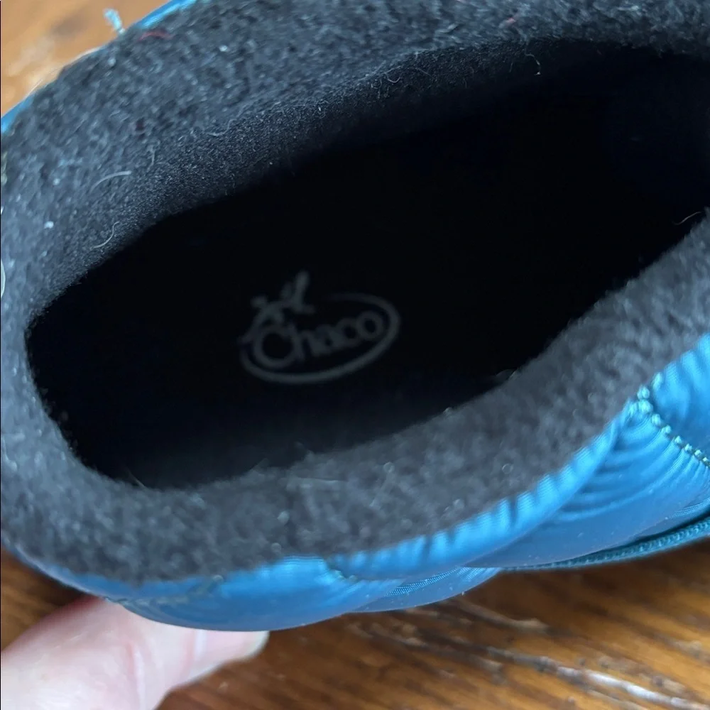 Chaco Ramble Puff Boots Women’s Blue JCH108894 Bootie Slipper EUC Size 8.5